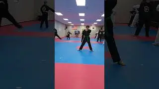 EMA kids learning endurance. Today's coneheads. Taekwondo