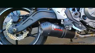 Kawasaki Z650 Mivv Oval install and sound comparison