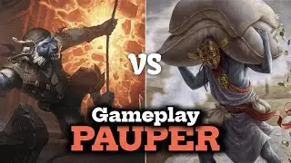 MTG Pauper Gameplay F&iacute;sico | Red Deck Wins 🔥 vs ☠️ Mono Black Devotion