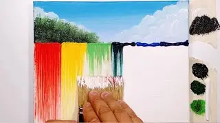 KING ART RAINBOW  WATERFALL    N 996  PAINTING TUTORIAL
