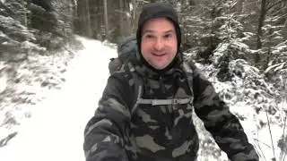 Wintertrekking und Bushcraft am Rennsteig