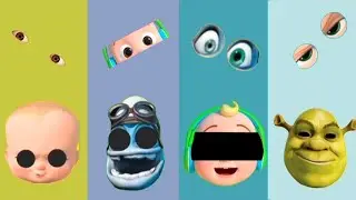 Wrong Eyes Funny Mix &ndash; Shrek, Baby Boss, Crazy Frog & Cocomelon #wrongeyes #wrongbody #funny