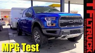 2017 Ford Raptor Highway Towing MPG Review with 7,000 Lbs Behind It