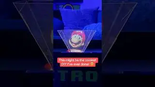 This might be the coolest DIY l've ever done! #theretrotable #supermario #hologram #holographic #diy
