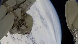 NASA Astronauts Lose ISS Shield in Spacewalk Mishap | 4K Real Audio