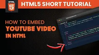 How to Embed a YouTube Video in HTML 2024 | Quick Tutorial