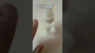 painting using water colour cake 🖌️🎨