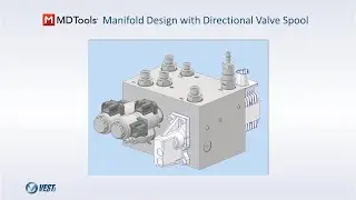 Hydraulic Manifold Design in MDTools With a Directional Valve Spool