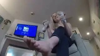 Foot Fetish Harper takes off her Dirty Socks (Socks SOLD)