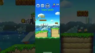 Super Mario run | super guide | 1-1 purple coins