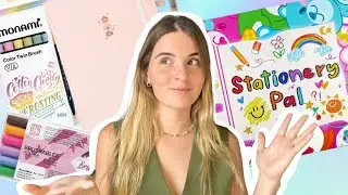 Hago un UNBOXING de Stationery Pal 😍 ​⁠plumones, journals, punta pincel, stickers @Stationery Pal