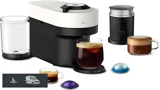 Nespresso Vertuo Pop+ Coffee and Espresso Maker by Breville with Milk Frother