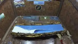 Surf art ocean wave sculpture time lapse