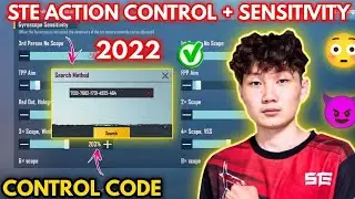 STE ACTION CONTROL CODE 1.8UPDATE STE SENSITIVITY CODE ZERO RECOIL BGMIPUBGMOBILE#CODES# SENSITIVITY