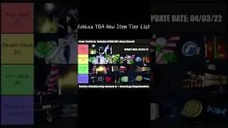 Roblox YBA Item Tier List v1. 02