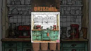 Kitchen 5 #coloring #art #design #interior #kitchen #shorts