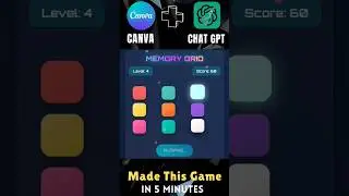 🚀Build Strategic Games in Seconds with Canva AI + ChatGPT! Mind-Blowing Tutorial🔥 #gamedev #games