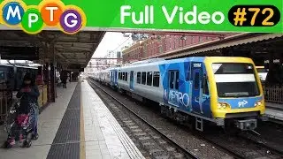 Metro trains at Flinders Street Station before the strike (Full Video #72)