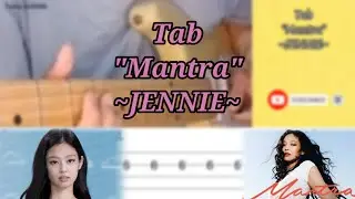 JENNIE - Mantra Electric Guitar Cover [With TAB]