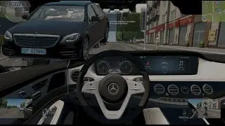 Mercedes-Benz S560 4.0 W222 2018 UBER  // City Car Driving 1.5.5.9 / UBER Drive