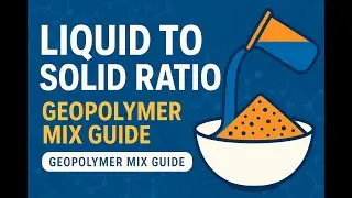 How to Calculate and Optimize Liquid/Solid Ratio for Strong Geopolymers