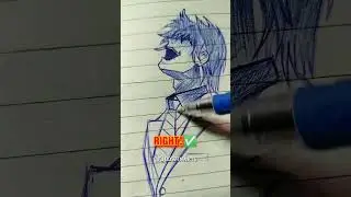 Drawing light yagami 💀 from death note |pen art | #animeeart #animedrawing #deathnote