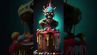 🎃 Terrifying Zombie Cake: The Recipe That Sends Chills Down Your Spine! 🧟&zwj;♂️ #shorts