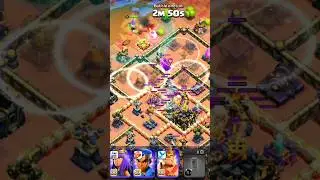 TH17 Root Rider 3 Star Strategy with 4 Invisibility + Fireball! | Clash of Clans War Attack