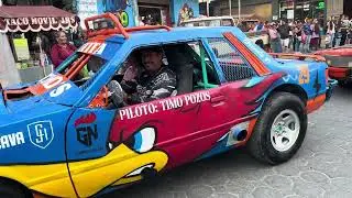 &iexcl;Impresionante! Desfile de carros para la carrera de carcachas en Libres, Puebla.