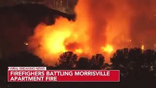 5 people injured in massive fire at Morrisville apartment complex