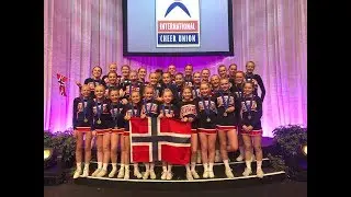 ICU worlds vlog 2018, team Norway junior all girl