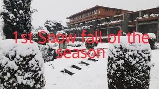 Serena Hotel Gilgit , Beautiful view ,1st Snow fall 2022,