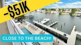 Inside a Waterfront New Construction Condo For Sale in Clearwater Beach Florida with Price Cut!