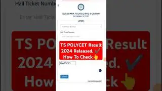 how to check ts polycet results 2024 || ts polycet results 2024 Link || #tspolycet #result2024 #link