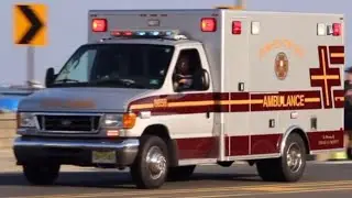 Avon-By-The-Sea FAS Ambulance 86-58, & Avon-By-The-Sea PD Unit 28