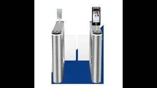 Flap Barrier Gate  with Face Attendance Machine