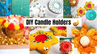 DIY Diwali Decor 2022 || Easy Candle Holder Ideas || कम खर्च में किया दिवाली की तैयारी || #diydiwali