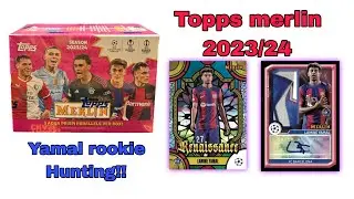 Topps Merlin 2023/24 BLASTER OPENING!! |Yamal Rookie Season - best product of 2024??