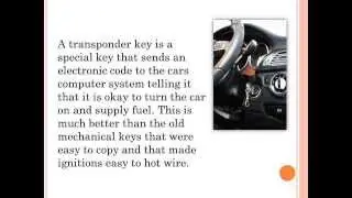 Locksmith Brisbane. What Are Transponder Keys?