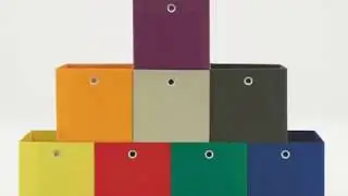 Faltboxen zur Aufbewahrung, verschiedene Farben, 1er- / 2er- / 3er-Sets