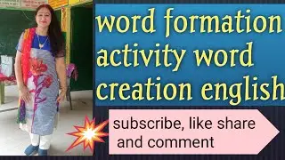 Word formation activity.new words creation.find new words#tlm english wordformation#