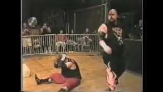 Азраэль и Рейнман с Бэйли и Адыраном против Айсберга и Танка в 4 углах NWA Wildside Fright Night ...