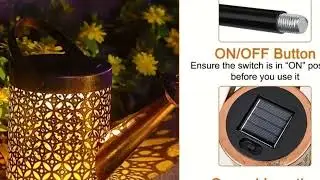 💧 This Solar Watering Can Lantern is STUNNING!