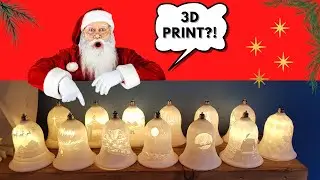 Magical 3D Printed Christmas Design! (Christmas Bell Lithophane)
