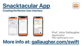 Ch. 8.13 - Creating the Review User Interface - Table View Controller with Static Cells