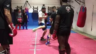Coach Strout - Teaching the pro class at Church Street Gym