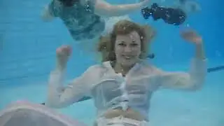 Anna Jolien Wetlook - Wetmar underwater in the pool party in white