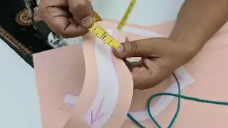 Simple डोरी से प्लेन कुर्ती में बनाया बेहद ही खूबसूरत नैक डिज़ाइन/neck design cutting and stitching