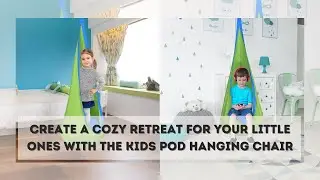 Kids Pod Hanging Chair -  Child Pod Swing Chair Tent Nook Indoor Outdoor Hanging Seat Hammock Kids