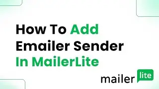 How To Add Emailer Sender In MailerLite (Easily)